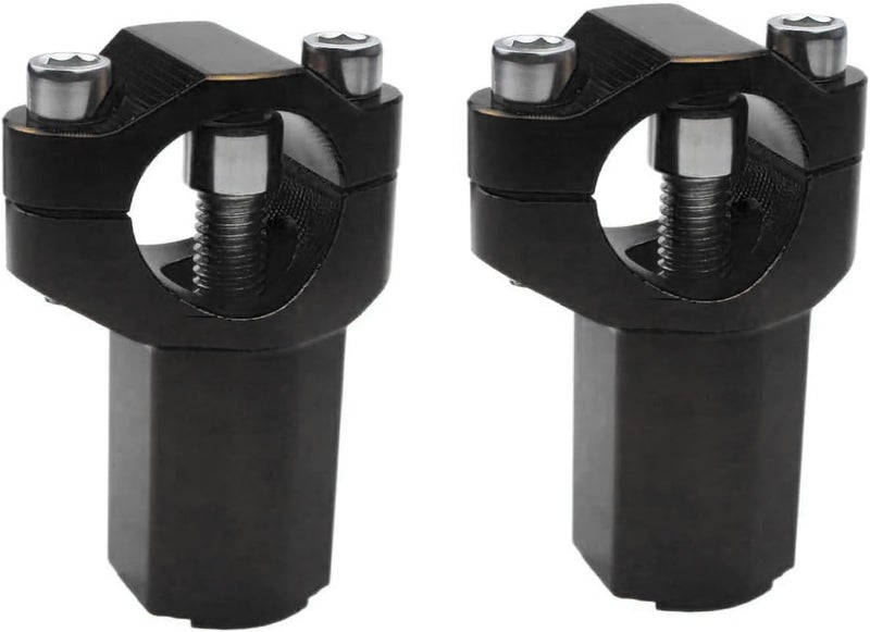 Adsspro CNC 1 1/8" 28MM Motorcycle Handlebar Riser Handlebar Handle Risers Bar Mounts Clamps for 250XC-F 250XC 300XC 19-22 SX125 SX150 SX250 SXF250 SXF350 16-19 Dirt Pit Bike (Black) - Image 1